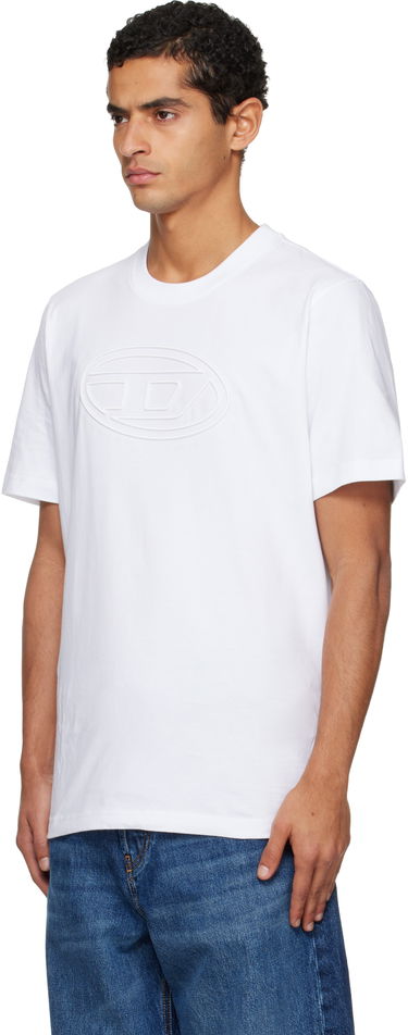 Тениска Diesel T-Adjust-Bigoval T-shirt Бяло | A17402-0NJBM-100, 3