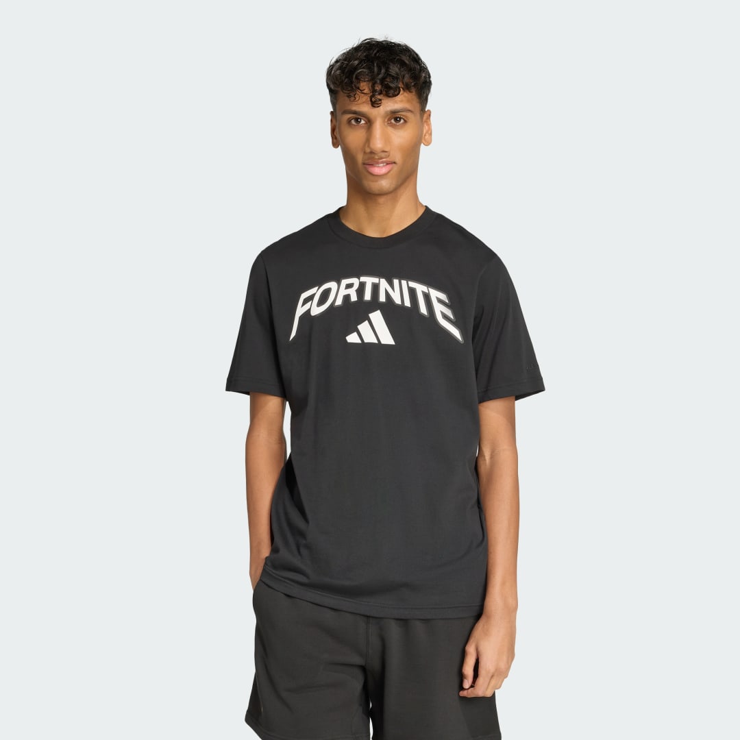 Тениска adidas Performance adidas X Fortnite Logo Graphic T-Shirt Черно | JV8012, 0