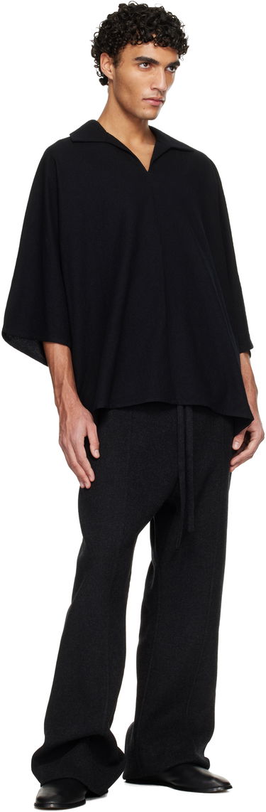 Поло тениска Fear of God Virgin Wool Short-Sleeve Polo Черно | FG25FW60-602BOW-001, 3