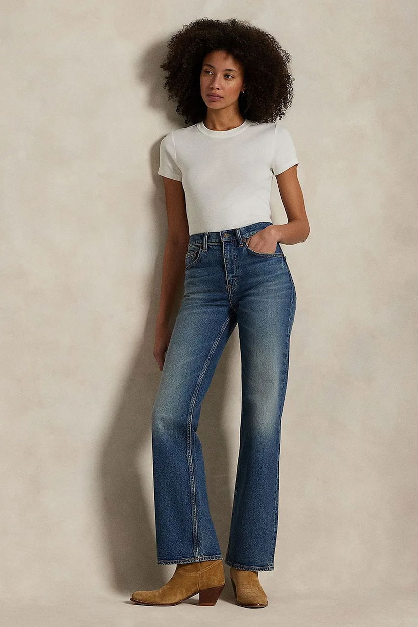 Дънки Polo by Ralph Lauren Polo Ralph Lauren High Waist Jeans Синьо | 211969376