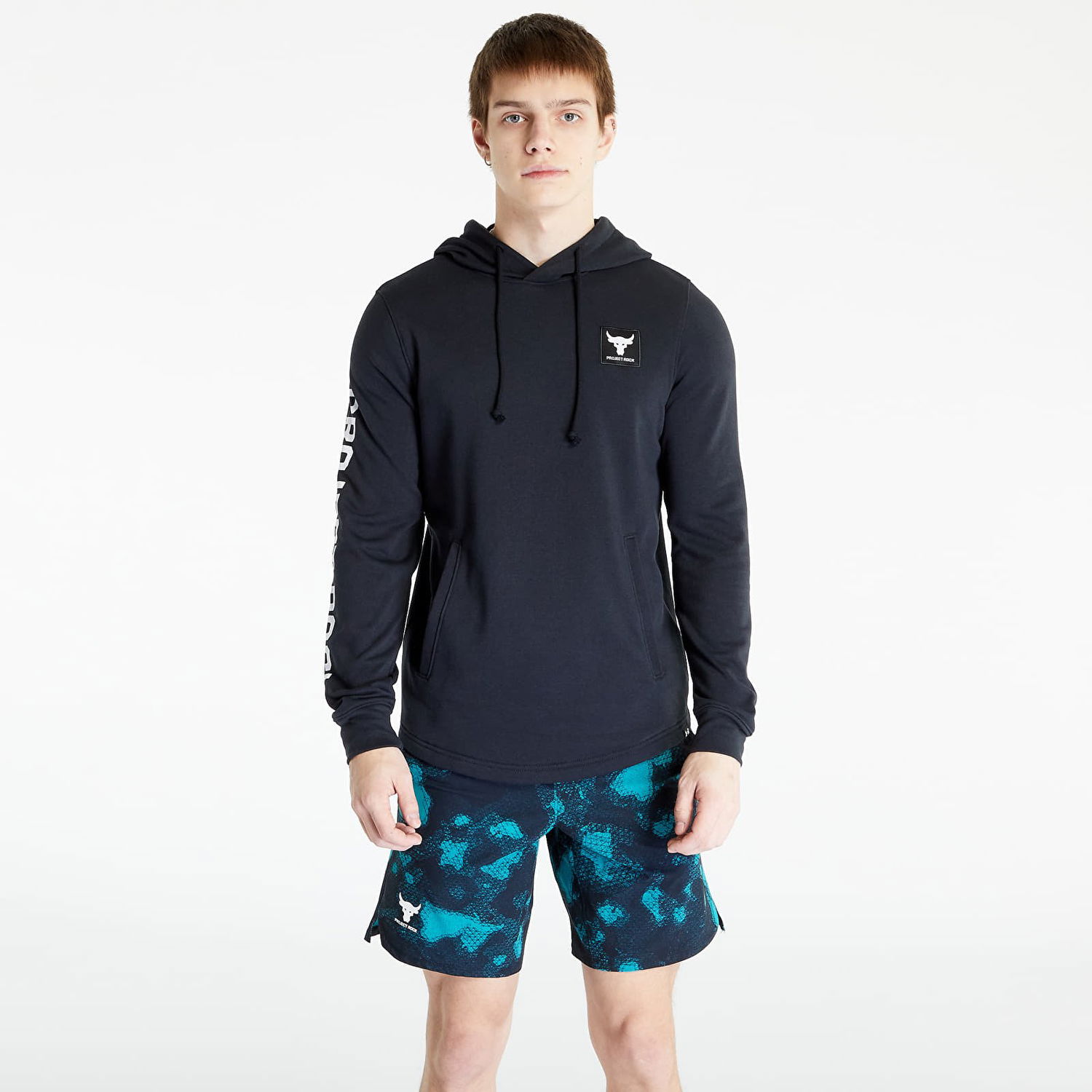 Суитчър Under Armour Project Rock Terry Hoodie Черно | 1377428-001, 1
