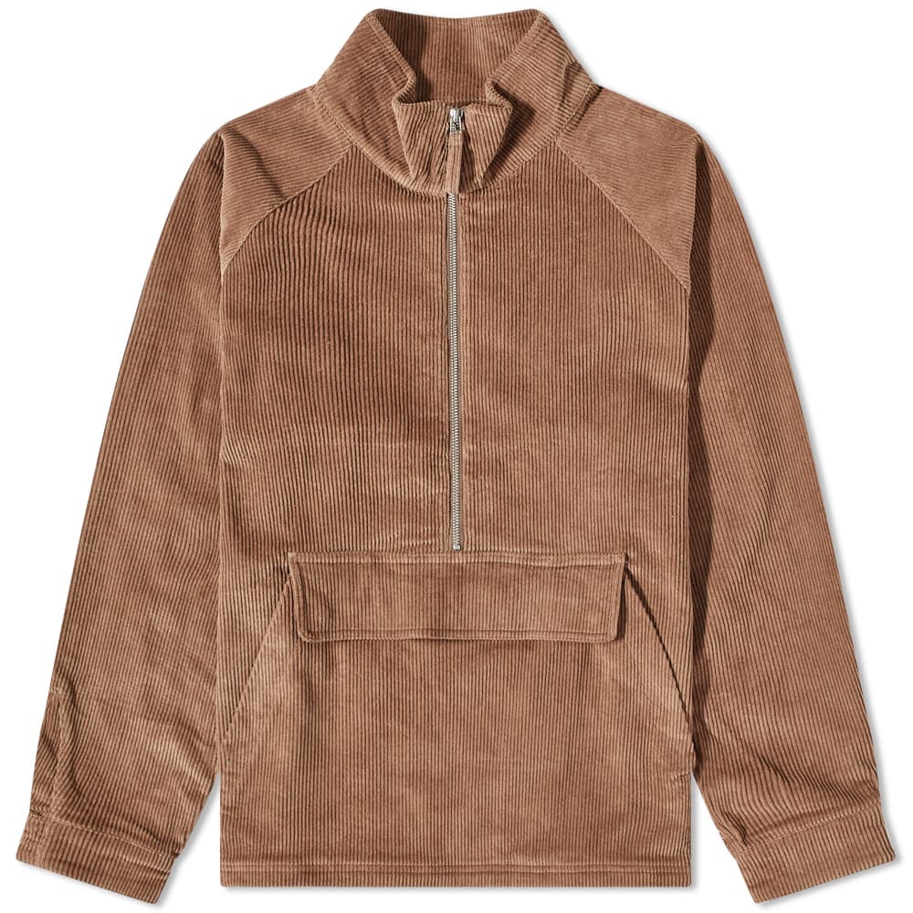 Яке Pop Trading Company DRS Cord Half Zip Jacket Кафяво | POPAW22-05-009, 0