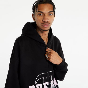 Суитчър PREACH Varsity Zip Hoody Washed Черно | 206293 9069, 4