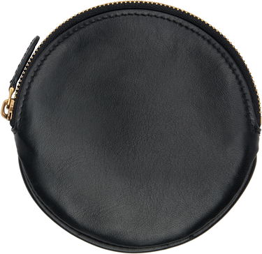 Портфейл The Row Round Leather Coin Pouch Черно | W1733-L108, 1