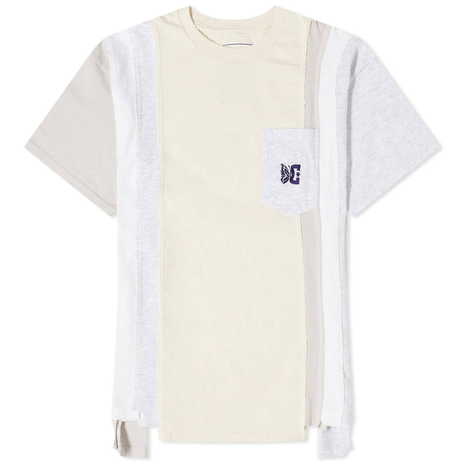 Тениска Needles 7 Cuts T-Shirt Бяло | MR612-IVR, 0