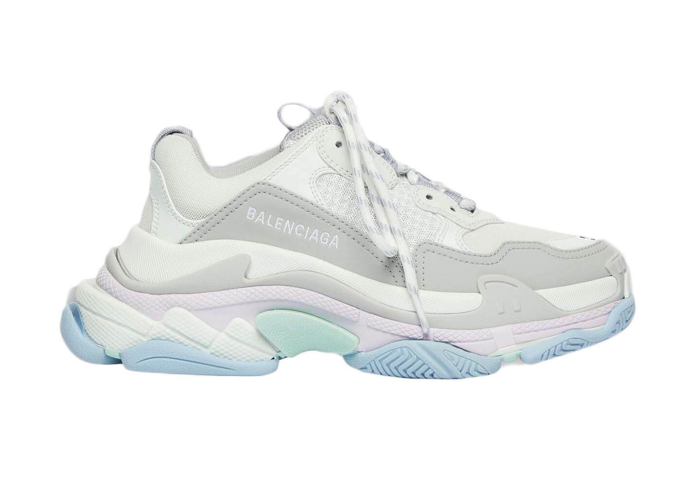 Кецове и обувки Balenciaga Triple S Pastels W Бяло | 524039W2CA19045, 0