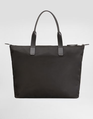 Голяма пазарска чанта Dolce & Gabbana Dolce & Gabbana Nylon and Calfskin Shopping Tote Черно | BM2375AN4218B956, 2