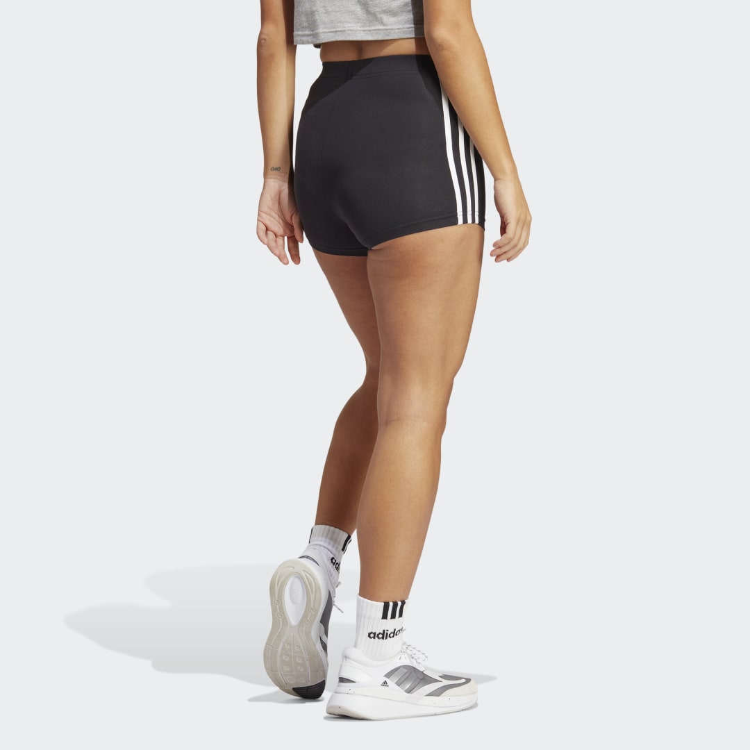 Къси панталони adidas Originals Essentials 3-Stripes Single Jersey Booty Shorts Черно | IC0757, 1