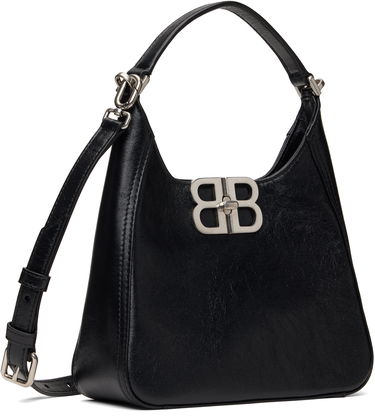 Чанта през рамо Balenciaga Small Black Leather Shoulder Bag Черно | 801928 2ABFJ, 1