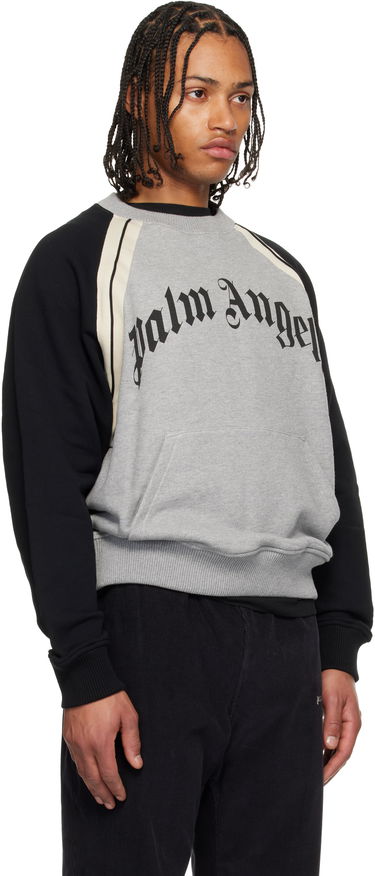 Суитчър Palm Angels Palm Angels Curved Logo Raglan Track Crew Sweatshirt Многоцветен | PMBA08LF25FLE0010810, 1