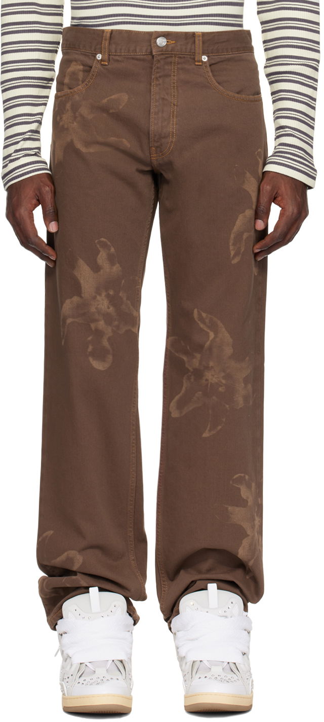 Дънки Bluemarble Flower Print Brown Jeans Кафяво | PA66 TW27A24 BRO, 0