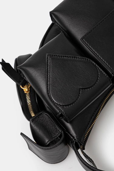 Чанта за кръста Fiorucci Multi-Pocket Leather Waist Bag Черно | U01FPABA123LE04BK01, 4