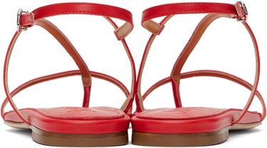 Аксесоари Aeyde Aeyde Ella Leather Toe-Post Sandals Червено | A11-FS-BRNS08FL21-SS25-406-007, 1