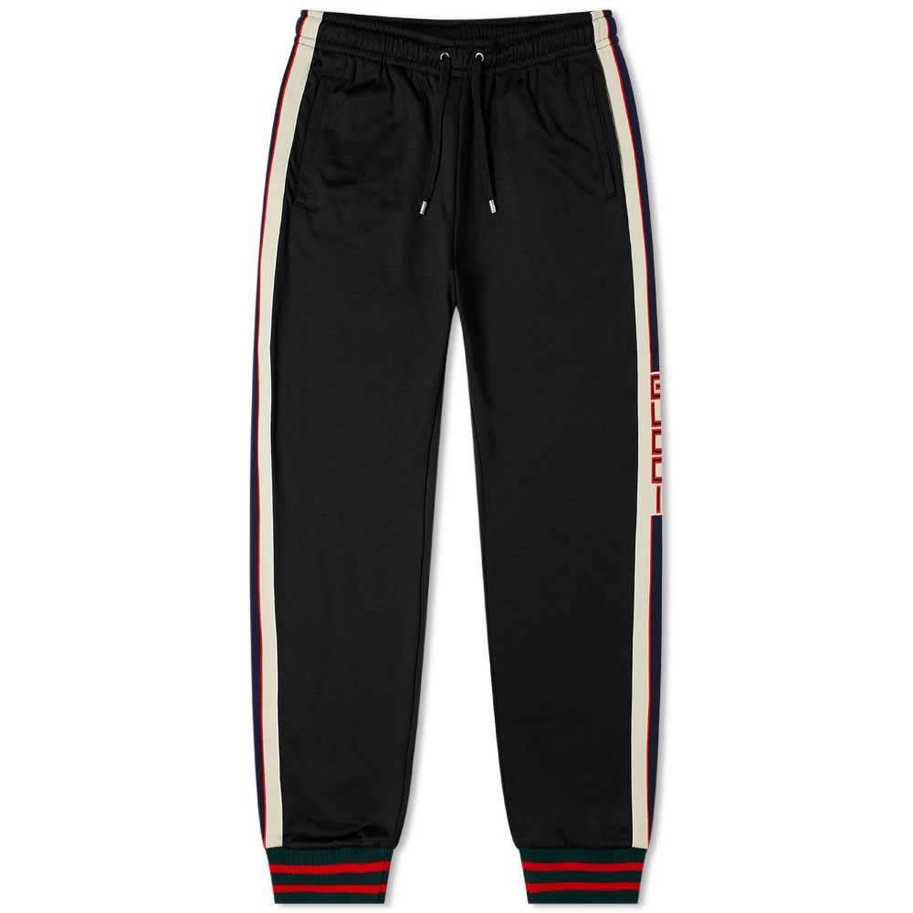 Спортни панталони Gucci Taped Logo Track Pant Черно | 474635-X5T39-1008, 0