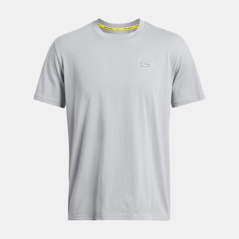 Тениска Under Armour Curry Emboss Heavyweight T-Shirt für Herren Mod Grau Сиво | 1383378-011, 0
