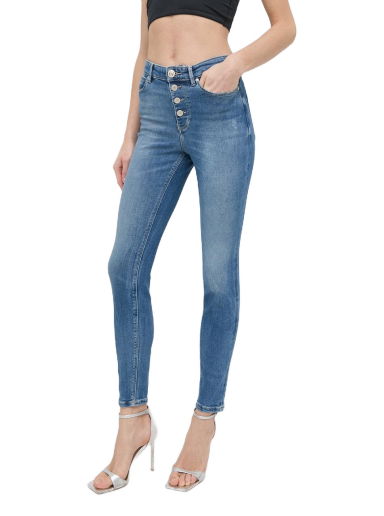 Дънки GUESS High Waist Jean Тъмно синьо | W3RA28.D4W92