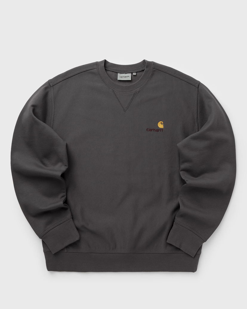 Суитчър Carhartt WIP American Script Sweatshirt Сиво | I025475-33C.XX