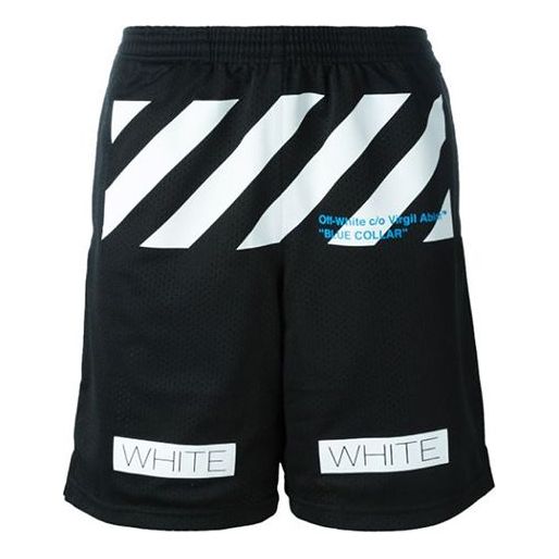 Къси панталони Off-White VIRGIL ABLOH Mesh Shorts Черно | OMCB006S160170031034, 0
