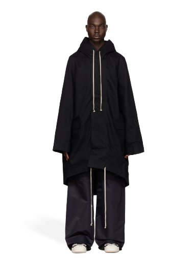 Палта Rick Owens DRKSHDW Hooded Denim Coat Черно | DL02C3990 BLKJP