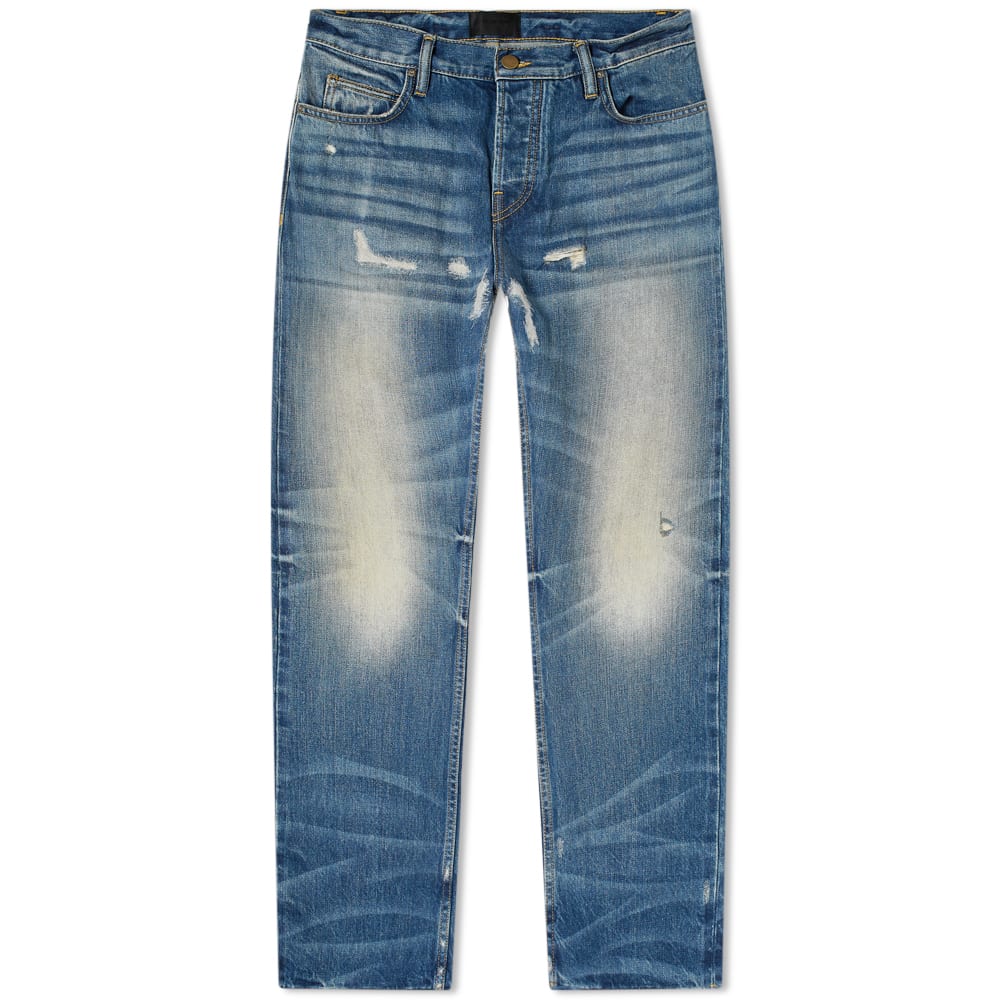 Дънки Fear of God 7th Collection Denim Jean 3 Year Vintage Wash Синьо | FG40-015HWD-431, 0