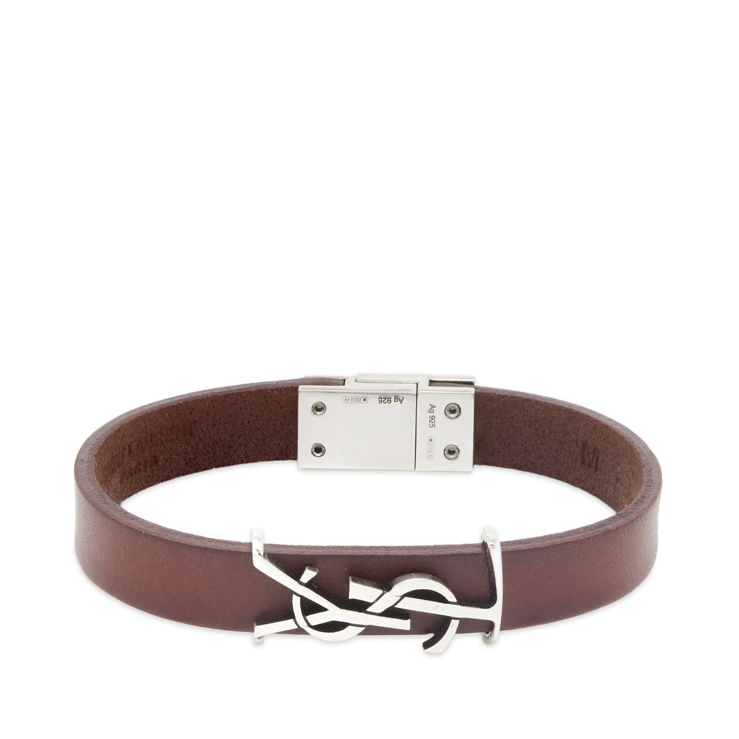 Гривна Saint Laurent YSL Leather Кафяво | 783110Y1019-2046, 0