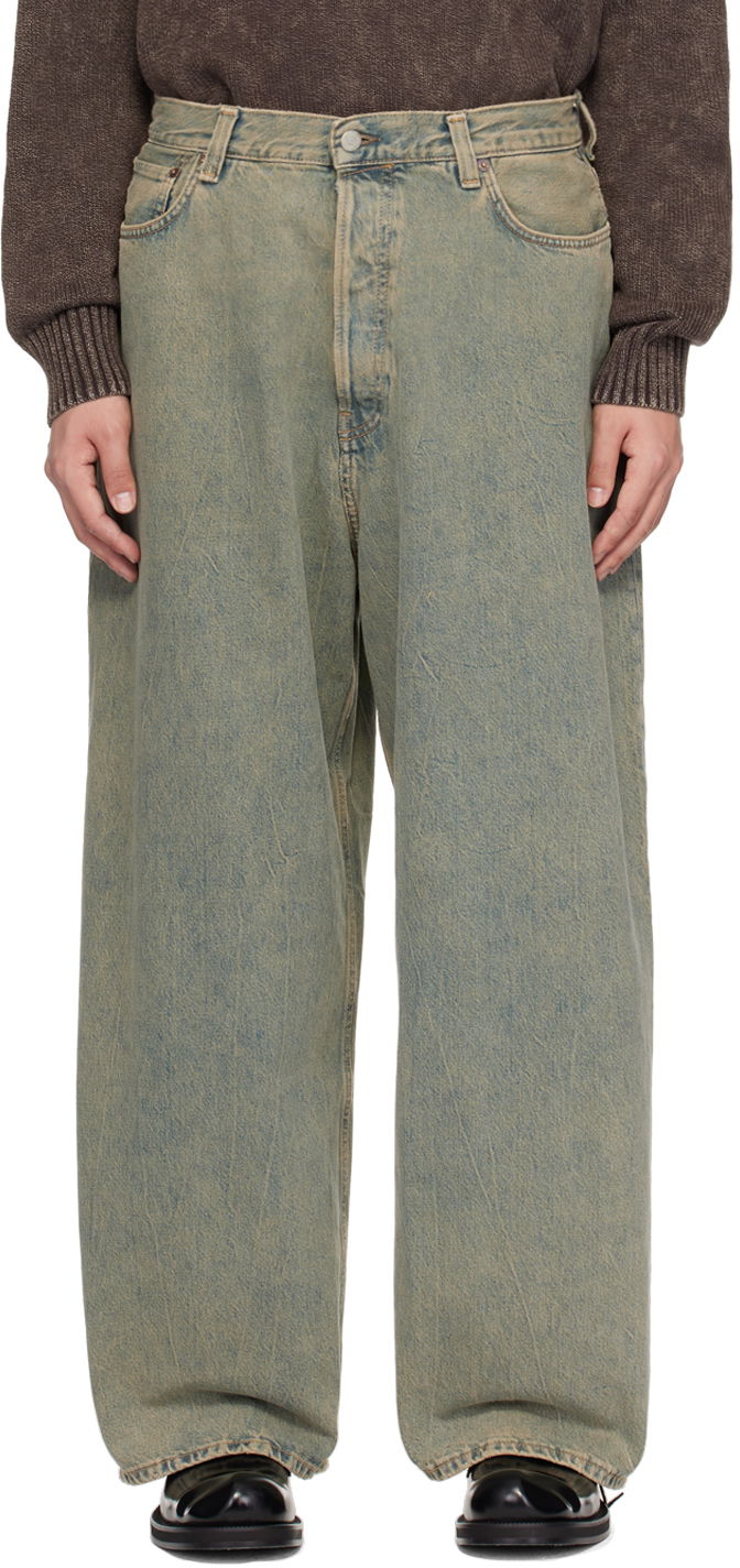 Дънки Acne Studios Loose Fit Jeans Синьо | B00336-