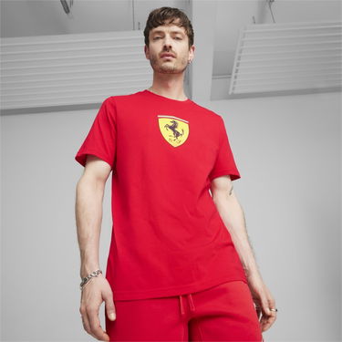 Тениска Puma Ferrari Race Big Shield T Coloured S Червено | 623805-02, 2