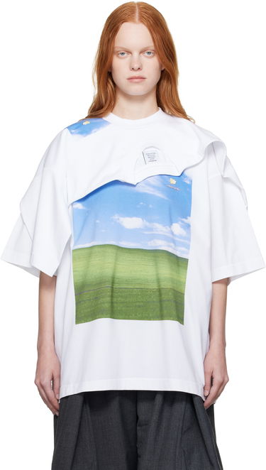 Тениска VETEMENTS Vetements Desktop Double Layered T-Shirt Бяло | UH76TR770W, 0
