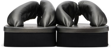 Грижа за обувките Rick Owens Rick Owens Hollywood Lambskin Flip-Flops Сиво | RP01E7811 LLPM, 1