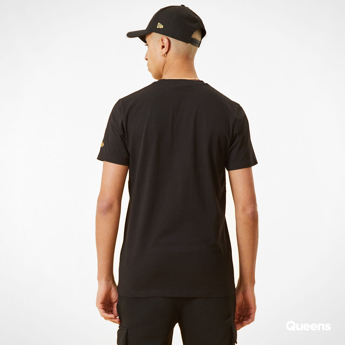 Тениска New Era Chicago Bulls Metallic Logo Black T-Shirt Черно | 12893106, 1