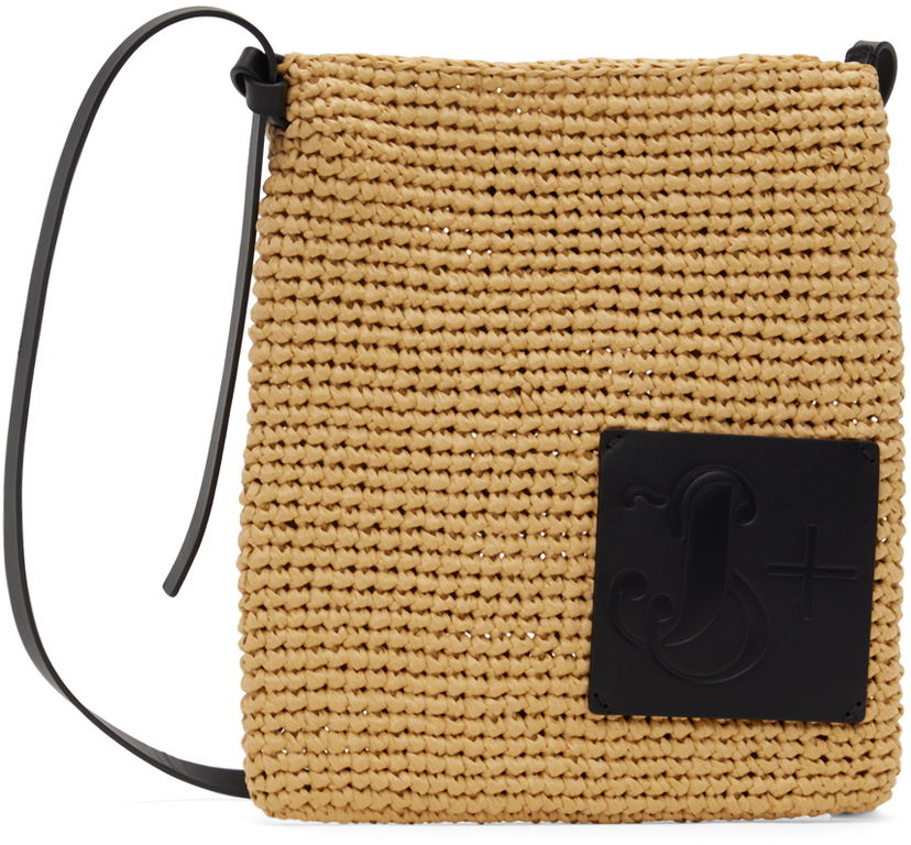 Чанта през рамо Jil Sander Crochet Crossbody Bag Бежово | J42WG0018_P6657