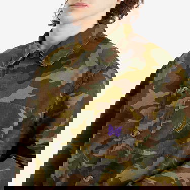 Риза Needles Needles Ripstop Camo Coverall Jacket Зелено | QV149-A, 5