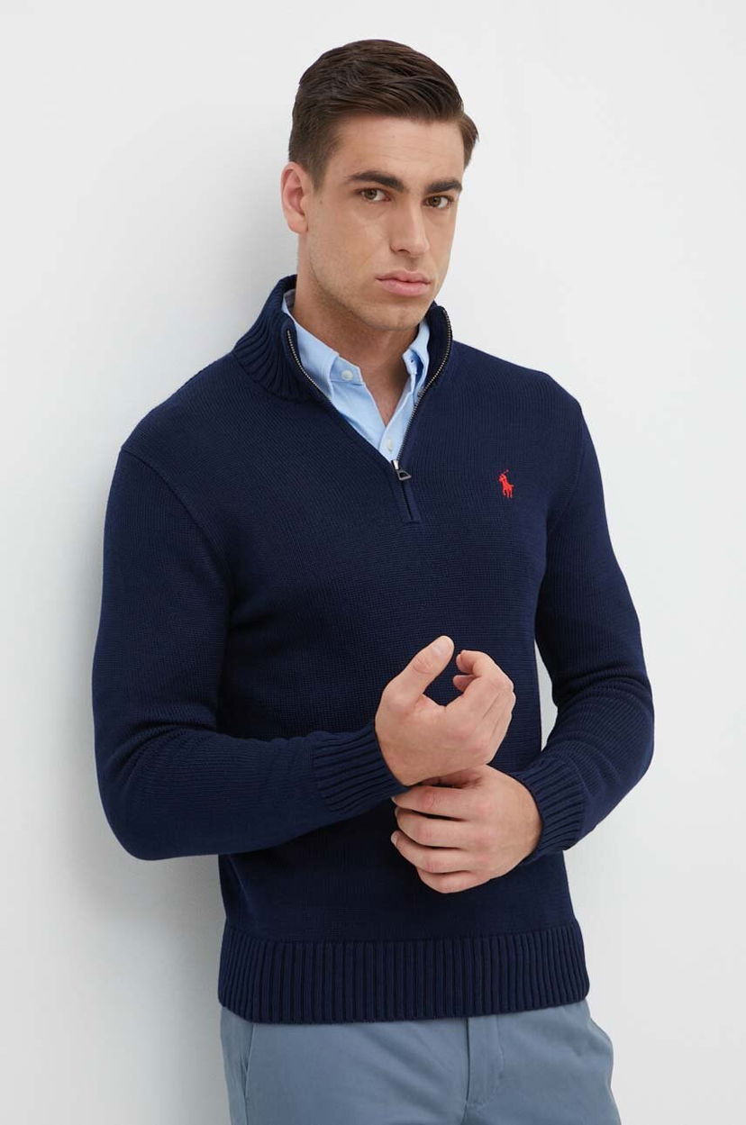 Пуловер Polo by Ralph Lauren Polo Ralph Lauren Half-Zip Sweater Тъмно синьо | 710859939