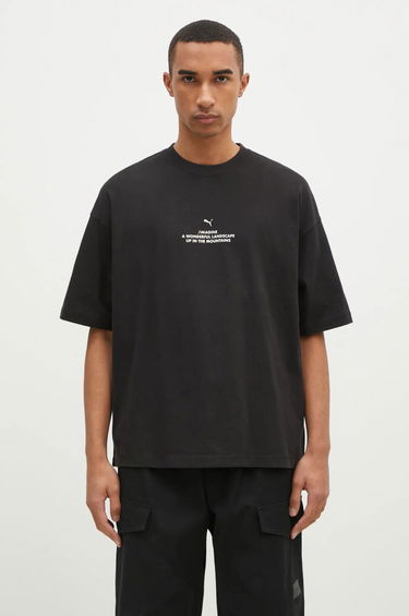 Тениска Puma Black Graphic Print T-Shirt Черно | 626663, 0
