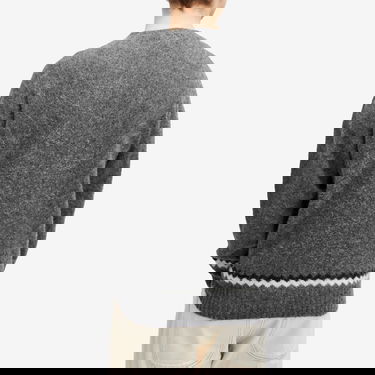 Пуловер YMC Suedehead Zig Zag Knit Jumper Сиво | P8XMD-01, 3