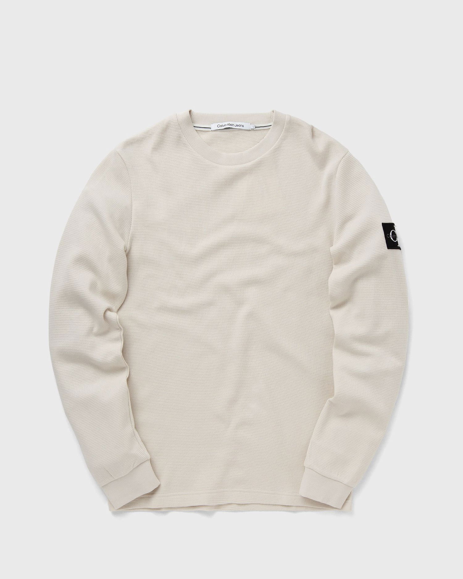 Тениска CALVIN KLEIN Jeans BADGE WAFFLE LS TEE Бяло | J30J323485ACF, 0