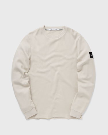 Тениска CALVIN KLEIN Jeans BADGE WAFFLE LS TEE Бяло | J30J323485ACF, 0
