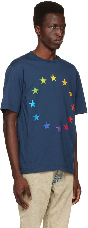 Тениска Études Études Wonder Europa T-Shirt Синьо | E23MM112A00743, 1