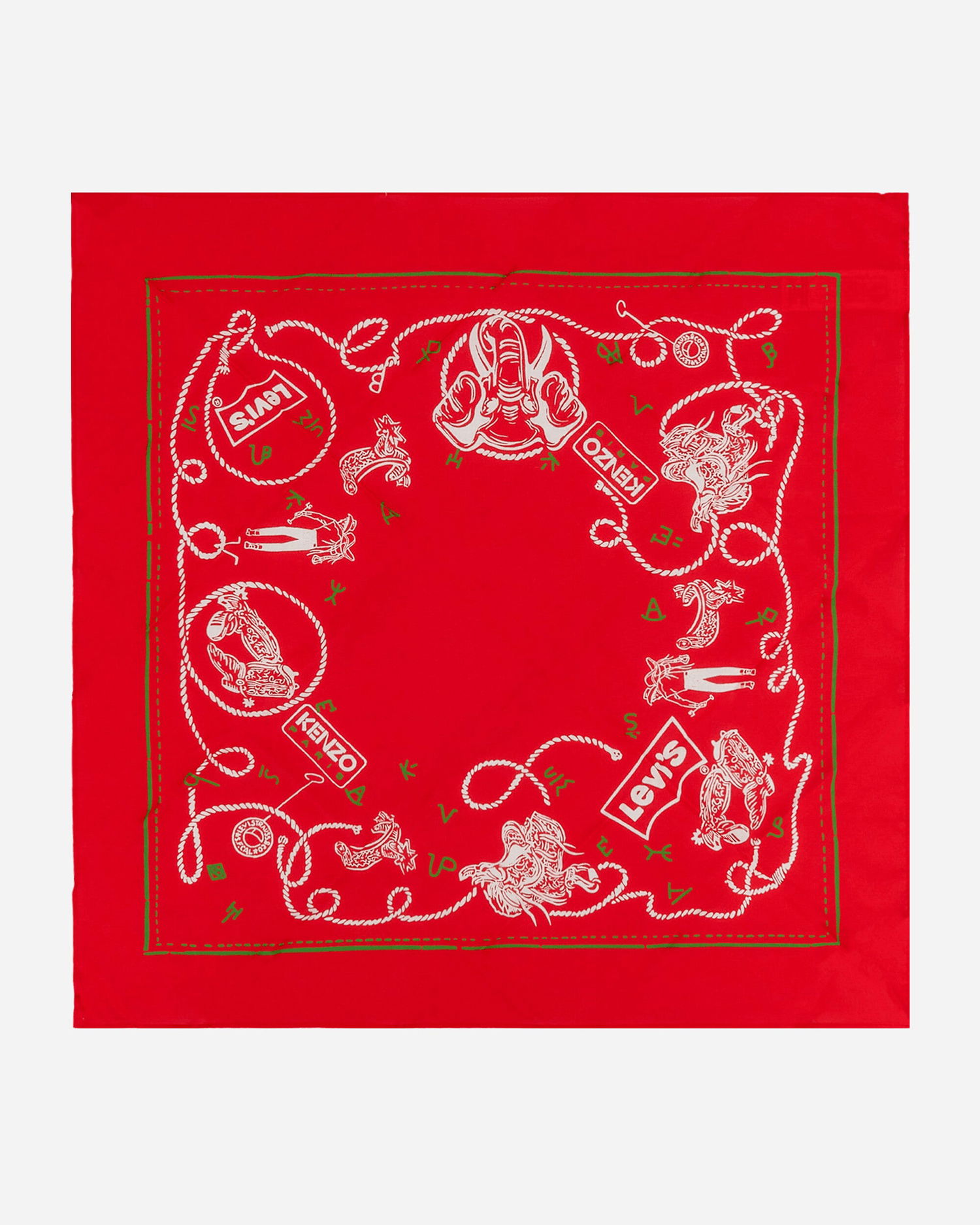 Шал KENZO Levi’s® x Printed Bandana Червено | FD68EU230LE9 22, 1