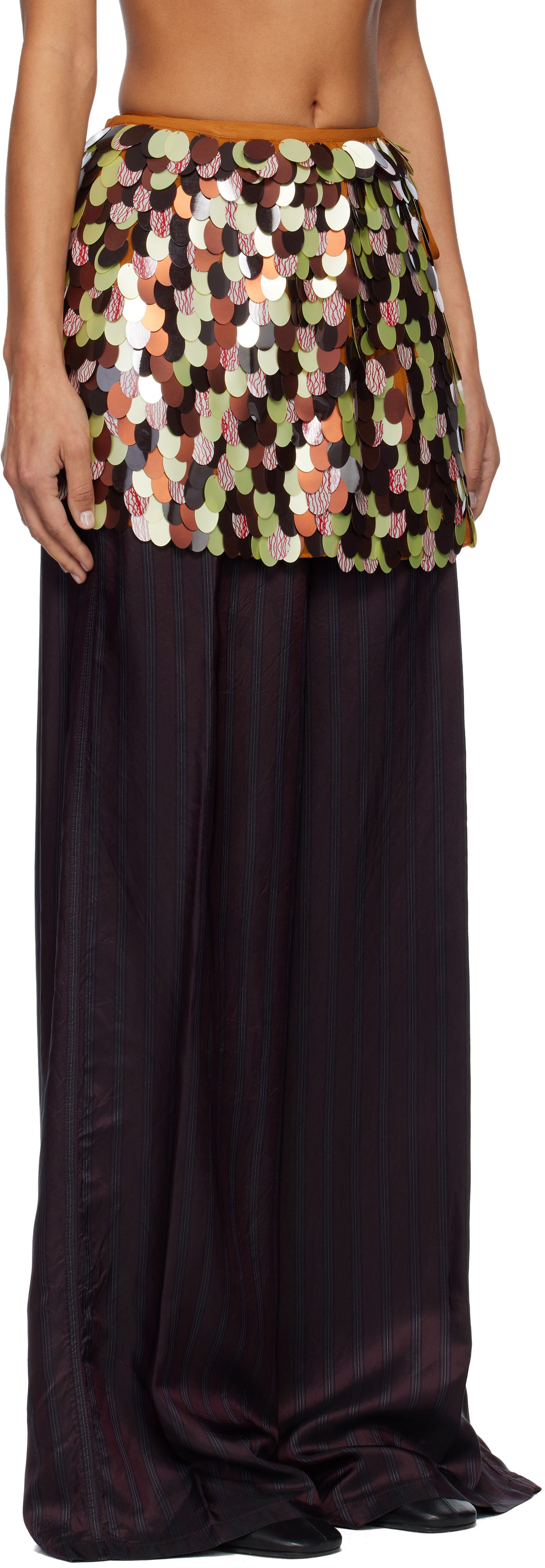 Пола Dries Van Noten Dries Van Noten Embellished Wrap Miniskirt Многоцветен | 252-010602-2317, 1