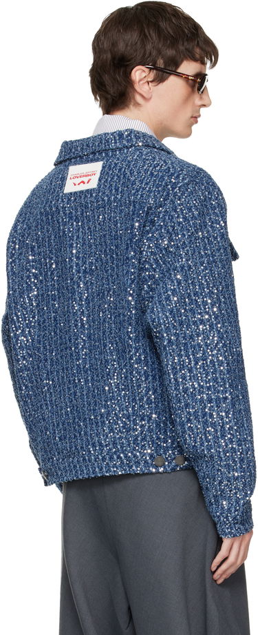 Яке Charles Jeffrey Loverboy Charles Jeffrey LOVERBOY Sequined Art Denim Jacket Синьо | 052010101, 2