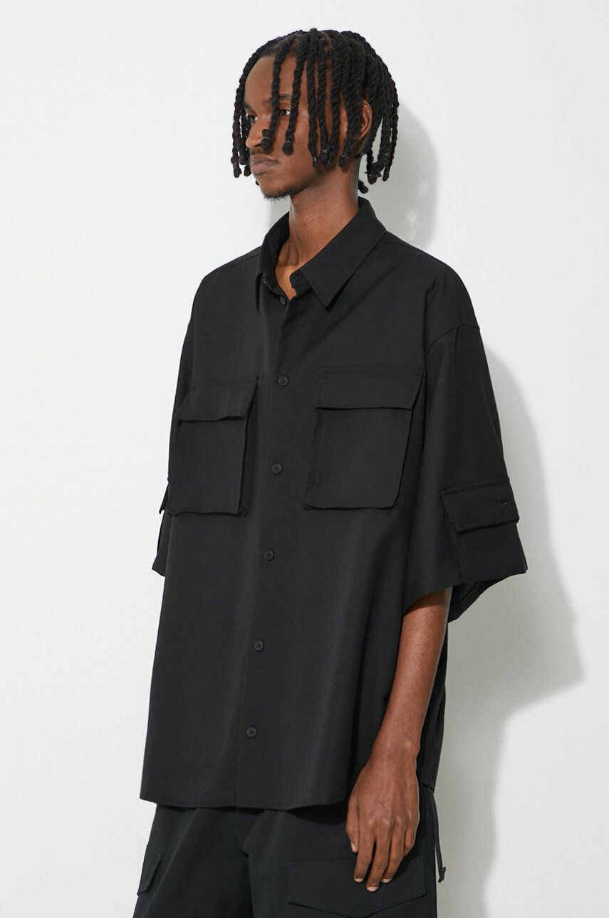Риза 032C Tailored Flap Pocket Shirt Черно | SS24.W.0060, 0