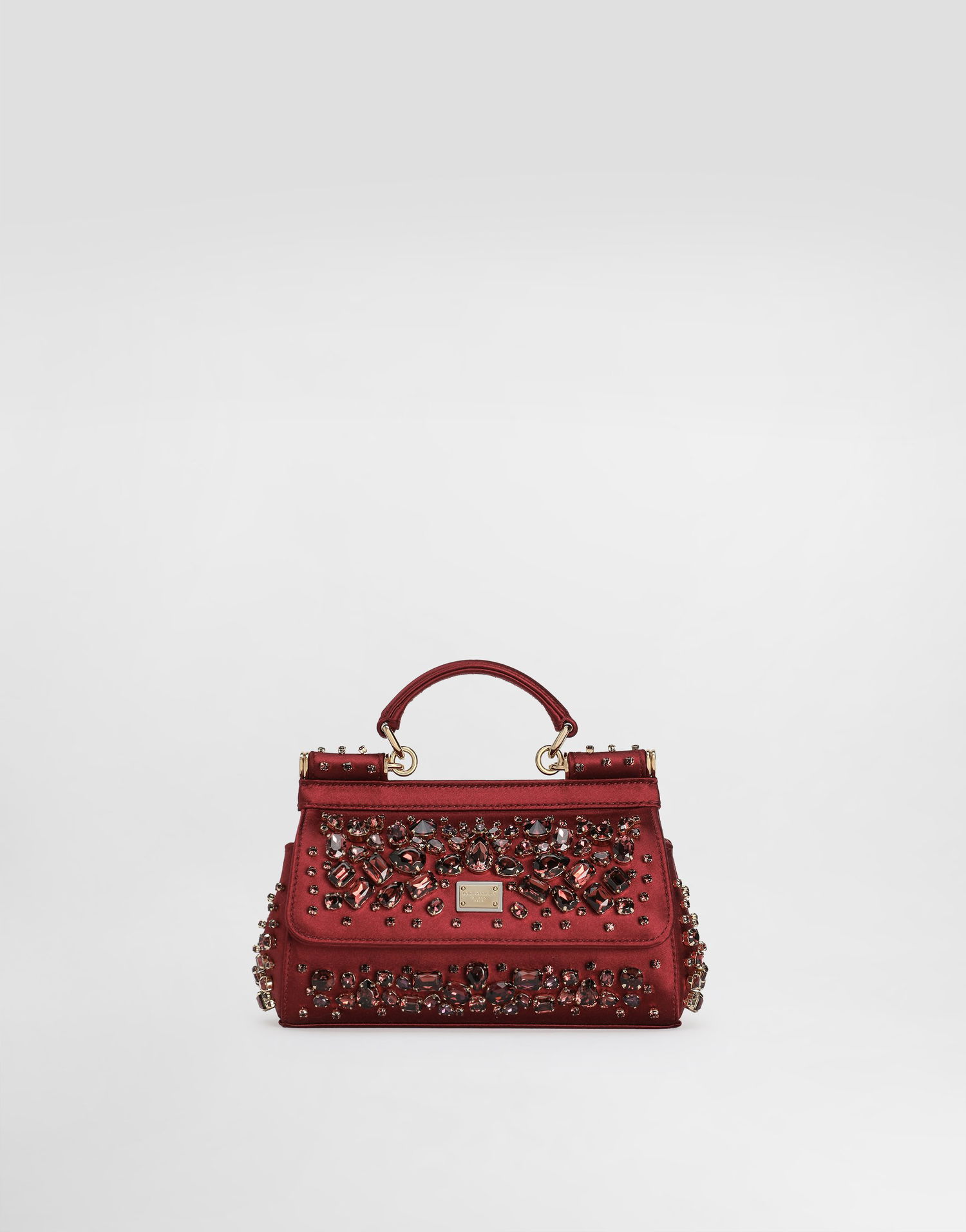 Дамска чанта Dolce & Gabbana Small Sicily Embellished Handbag Червено | BB7116C9S4880305, 0