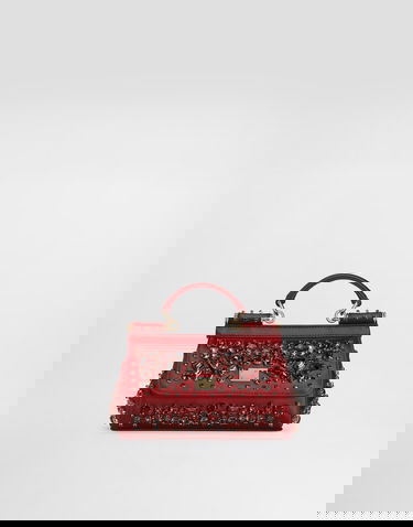 Дамска чанта Dolce & Gabbana Small Sicily Embellished Handbag Червено | BB7116C9S4880305, 0