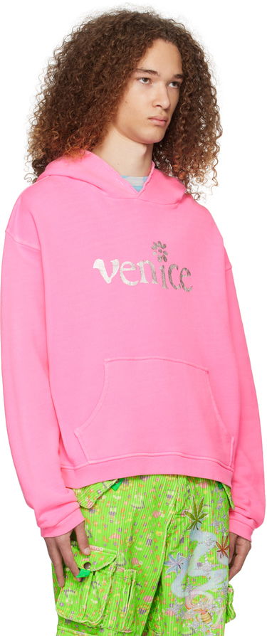 Суитчър ERL Venice Print Hoodie Розово | ERL07T031, 1