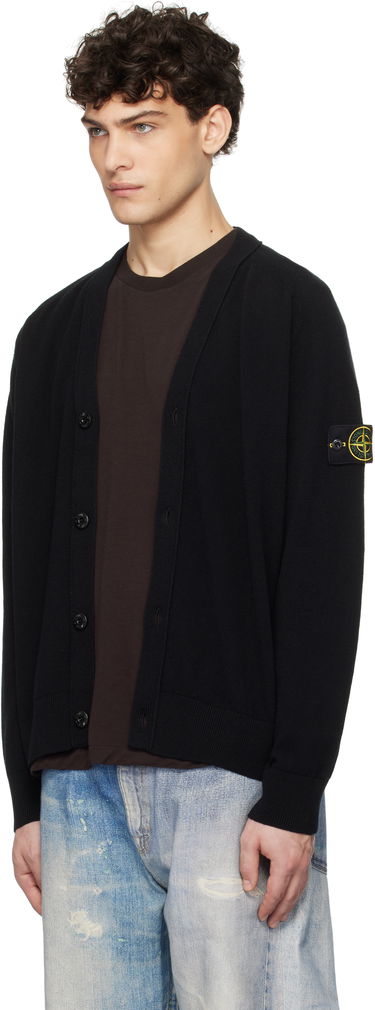 Пуловер Stone Island Stone Island Light Geelong Wool Cardigan Черно | K1S15 5100023 S00B4, 3