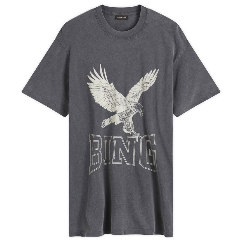 Тениска Anine Bing Lili Retro Eagle Graphic T-Shirt Сиво | A-08-10075-WBL1