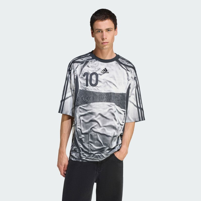 Фланелка adidas Performance Adilenium Season 4 Teamgeist Printed T-Shirt Сиво | KF8523