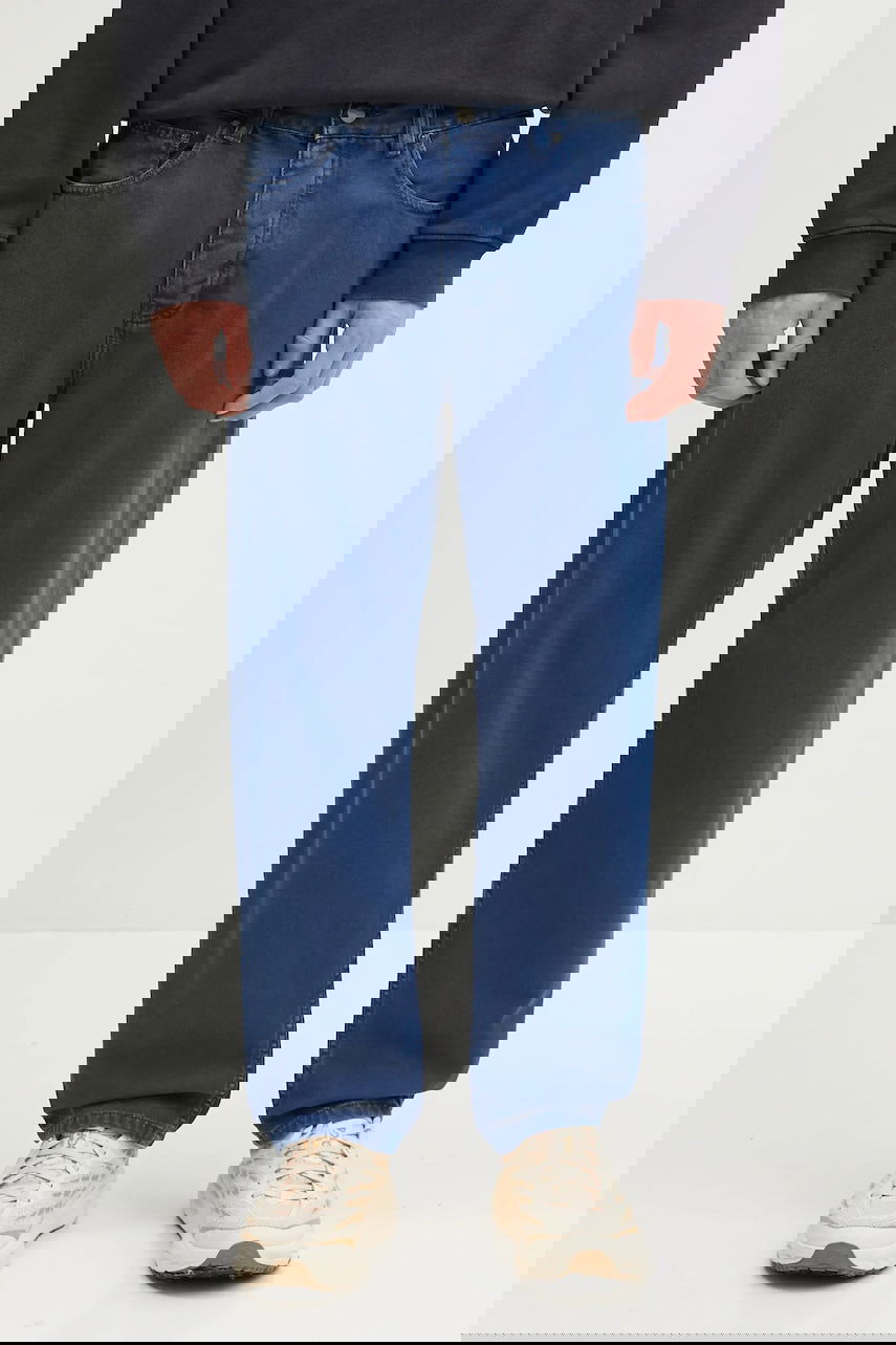 Дънки Carhartt WIP Relaxed Fit Newel Pant Синьо | I033123.E74J, 0