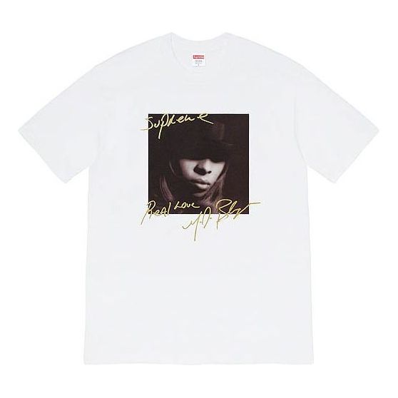 Тениска Supreme Mary J. Blige Round Neck T-Shirt Бяло | SUP-FW19-230, 0